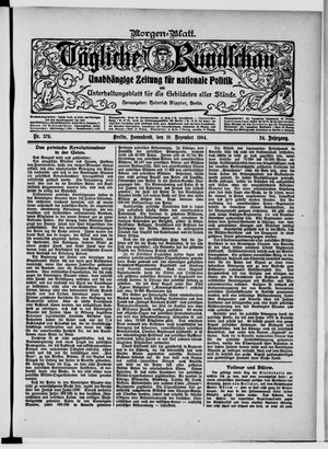 Tägliche Rundschau vom 10.12.1904