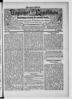Tägliche Rundschau on Dec 13, 1904