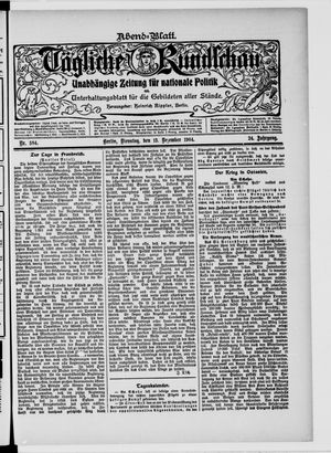 Tägliche Rundschau on Dec 13, 1904
