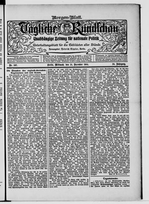 Tägliche Rundschau vom 21.12.1904