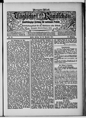 Tägliche Rundschau vom 30.12.1904
