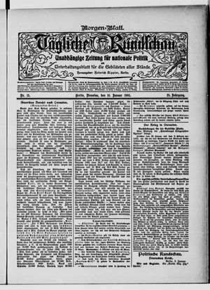Tägliche Rundschau vom 10.01.1905