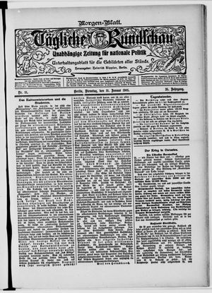 Tägliche Rundschau vom 31.01.1905