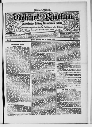 Tägliche Rundschau vom 31.01.1905