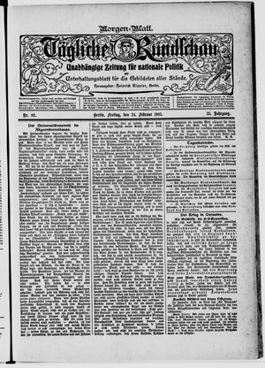 Tägliche Rundschau vom 24.02.1905