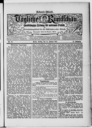 Tägliche Rundschau vom 24.02.1905