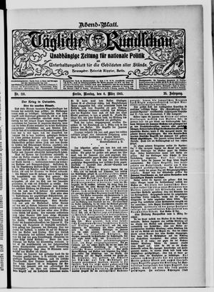 Tägliche Rundschau vom 06.03.1905