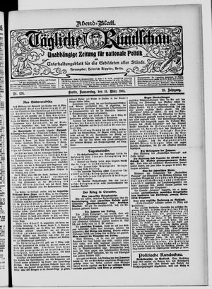 Tägliche Rundschau vom 16.03.1905