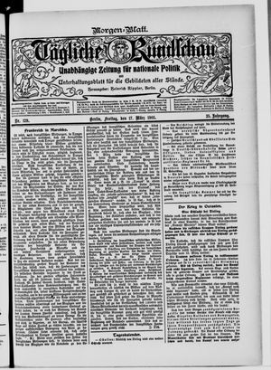 Tägliche Rundschau vom 17.03.1905