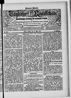 Tägliche Rundschau vom 17.03.1905