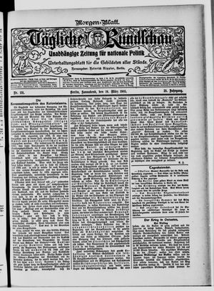 Tägliche Rundschau vom 18.03.1905