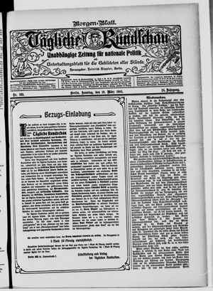 Tägliche Rundschau on Mar 19, 1905