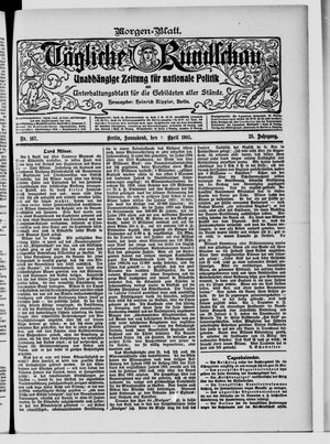 Tägliche Rundschau on Apr 8, 1905