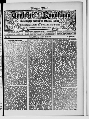Tägliche Rundschau on Apr 19, 1905