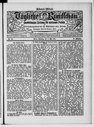 Tägliche Rundschau vom 09.05.1905