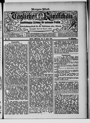 Tägliche Rundschau vom 14.06.1905