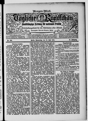 Tägliche Rundschau on Jun 29, 1905