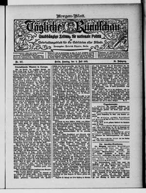 Tägliche Rundschau on Jul 9, 1905