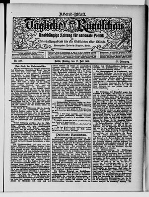 Tägliche Rundschau on Jul 17, 1905