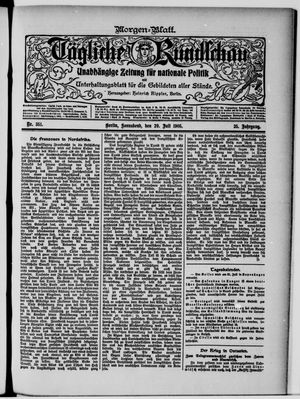 Tägliche Rundschau on Jul 29, 1905