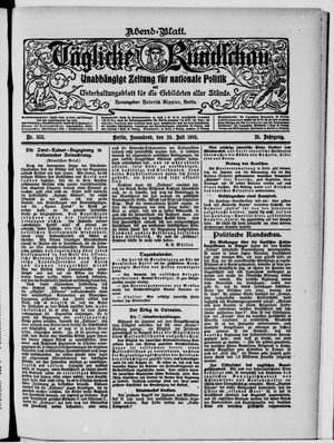 Tägliche Rundschau on Jul 29, 1905