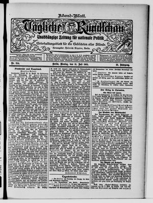 Tägliche Rundschau vom 31.07.1905