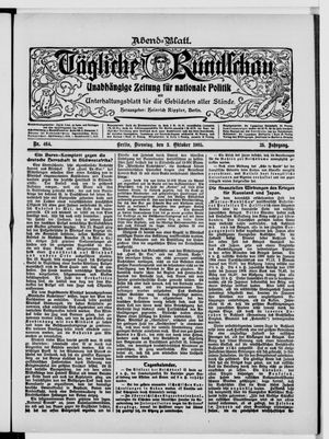 Tägliche Rundschau vom 03.10.1905