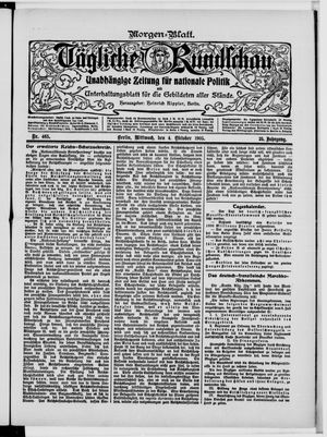 Tägliche Rundschau on Oct 4, 1905