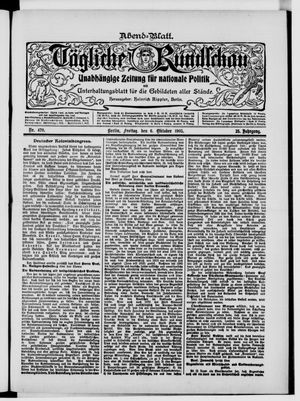 Tägliche Rundschau on Oct 6, 1905