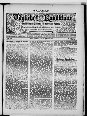Tägliche Rundschau on Oct 11, 1905