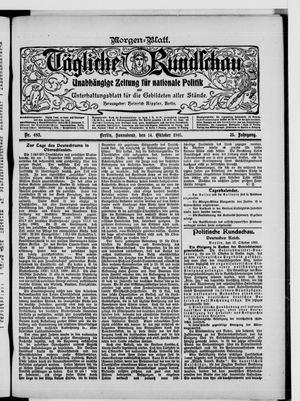 Tägliche Rundschau on Oct 14, 1905