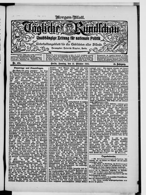 Tägliche Rundschau on Oct 15, 1905