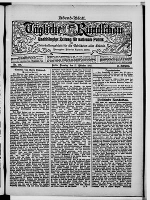 Tägliche Rundschau on Oct 17, 1905