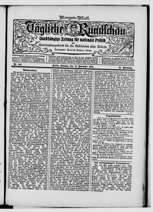 Tägliche Rundschau on Nov 19, 1905