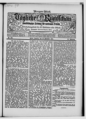 Tägliche Rundschau on Nov 26, 1905