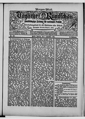 Tägliche Rundschau on Dec 3, 1905