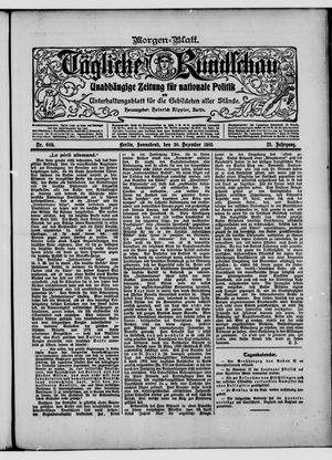 Tägliche Rundschau vom 30.12.1905