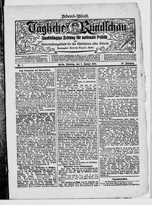 Tägliche Rundschau on Jan 2, 1906
