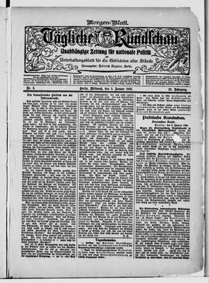 Tägliche Rundschau on Jan 3, 1906