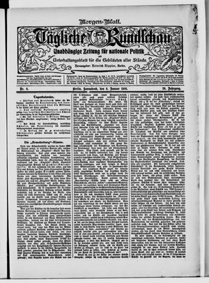 Tägliche Rundschau vom 06.01.1906