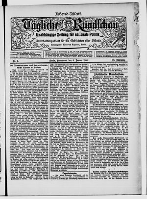 Tägliche Rundschau vom 06.01.1906