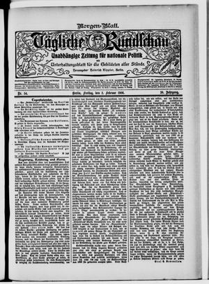 Tägliche Rundschau on Feb 2, 1906