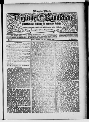 Tägliche Rundschau vom 20.02.1906