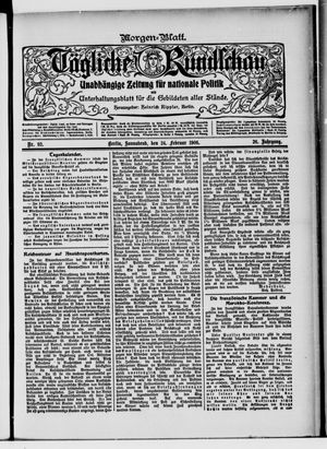 Tägliche Rundschau on Feb 24, 1906