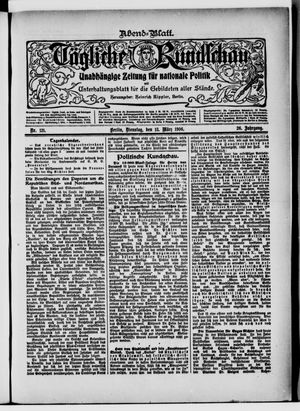 Tägliche Rundschau on Mar 13, 1906