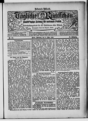 Tägliche Rundschau on Mar 14, 1906