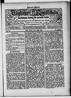 Tägliche Rundschau vom 16.03.1906