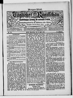 Tägliche Rundschau on Apr 19, 1906