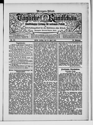 Tägliche Rundschau on Apr 20, 1906