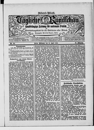 Tägliche Rundschau on Apr 25, 1906